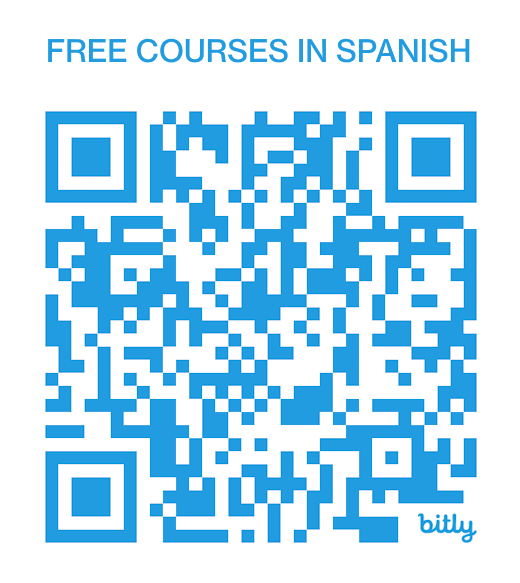 QR - free courses in spanish