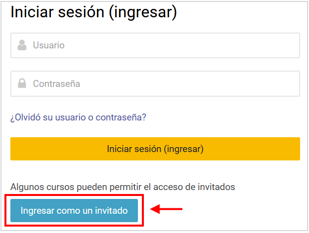 Ingresar como invitado